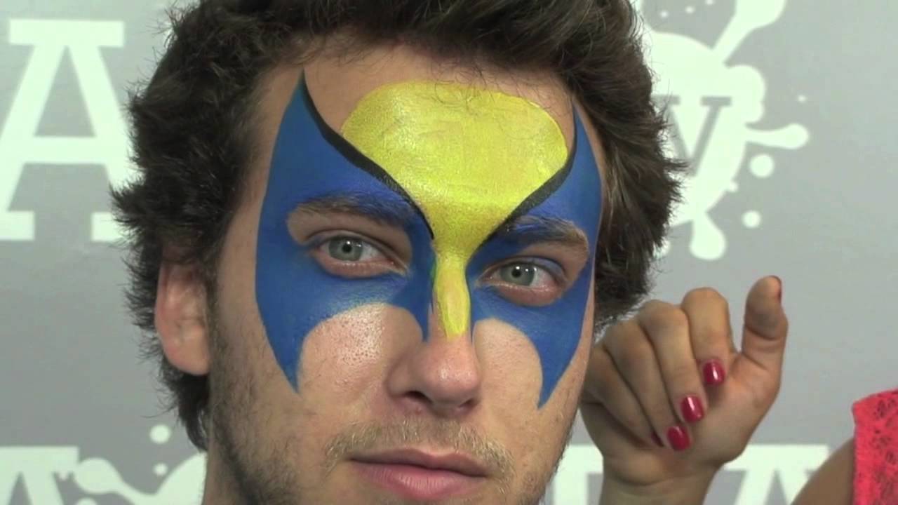 Wolverine face paint tutorial