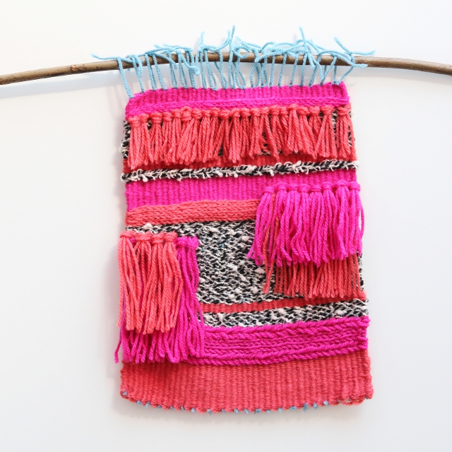 Colorful weaving wall hanging