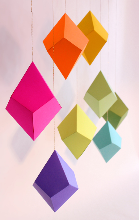 Diy colorful paper ornaments