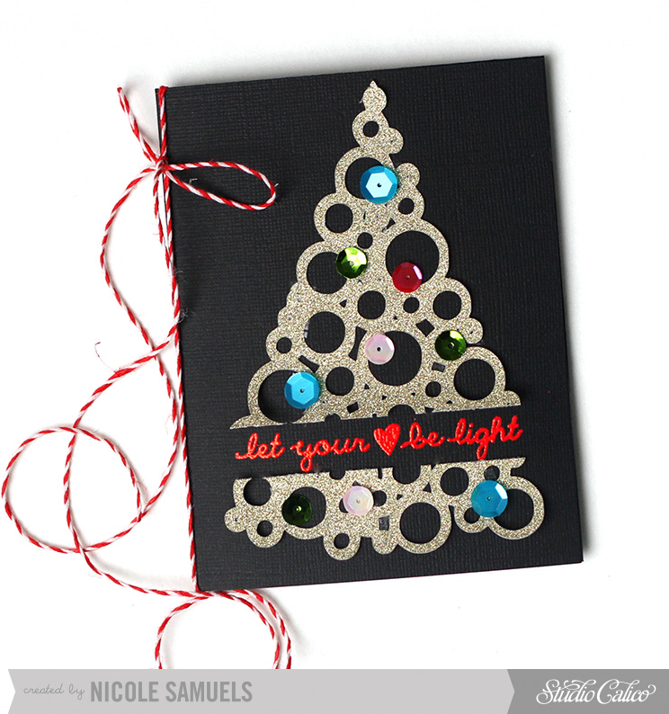 Diy embossed letter christmas cards