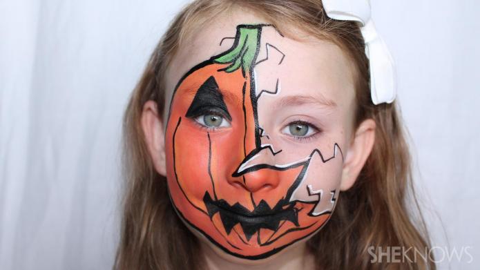 Pumpkin face paint diy