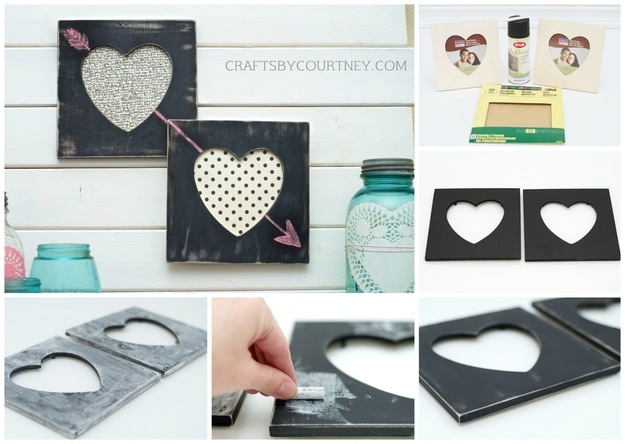 Chalkboard heart frames DIY Valentine’s Gifts for Coworkers