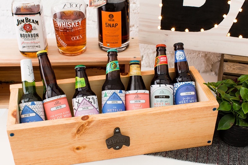 DIY beer box 25 Thoughtful and Fun DIY Valentines Day Gifts For Him