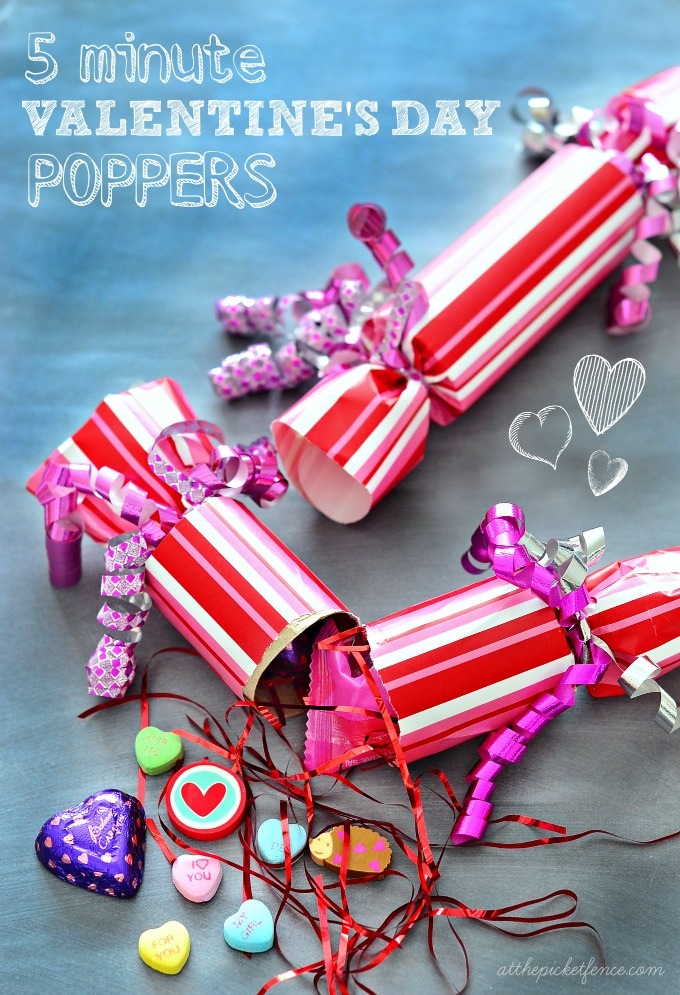 Valentine's party poppers