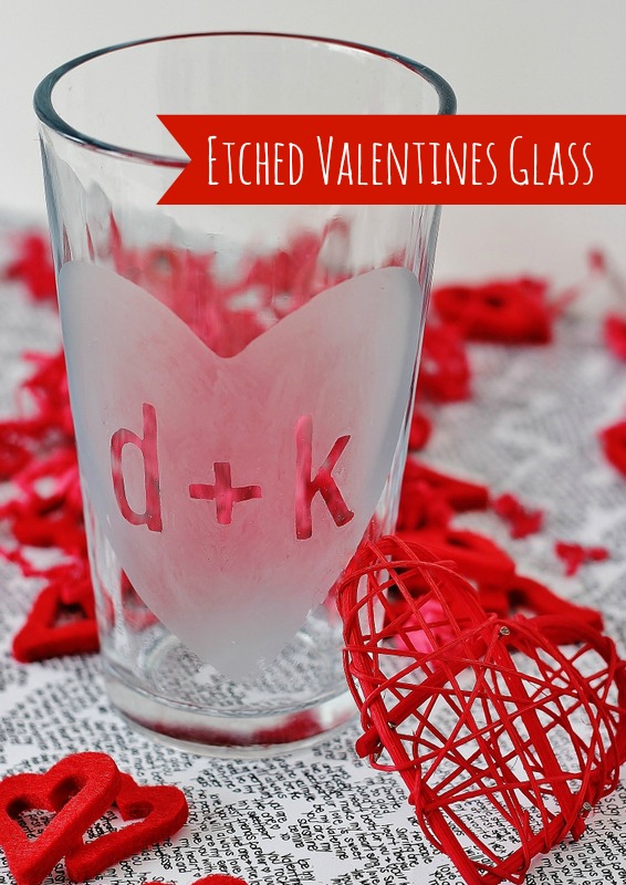 Valentines day glass diy