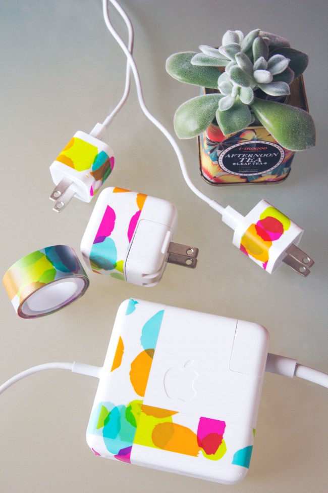 Washi tape charger hack
