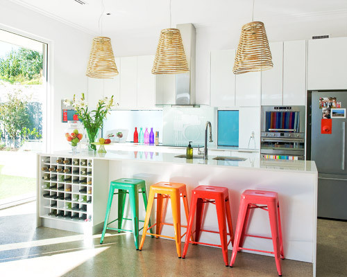 Bright kitchen stools