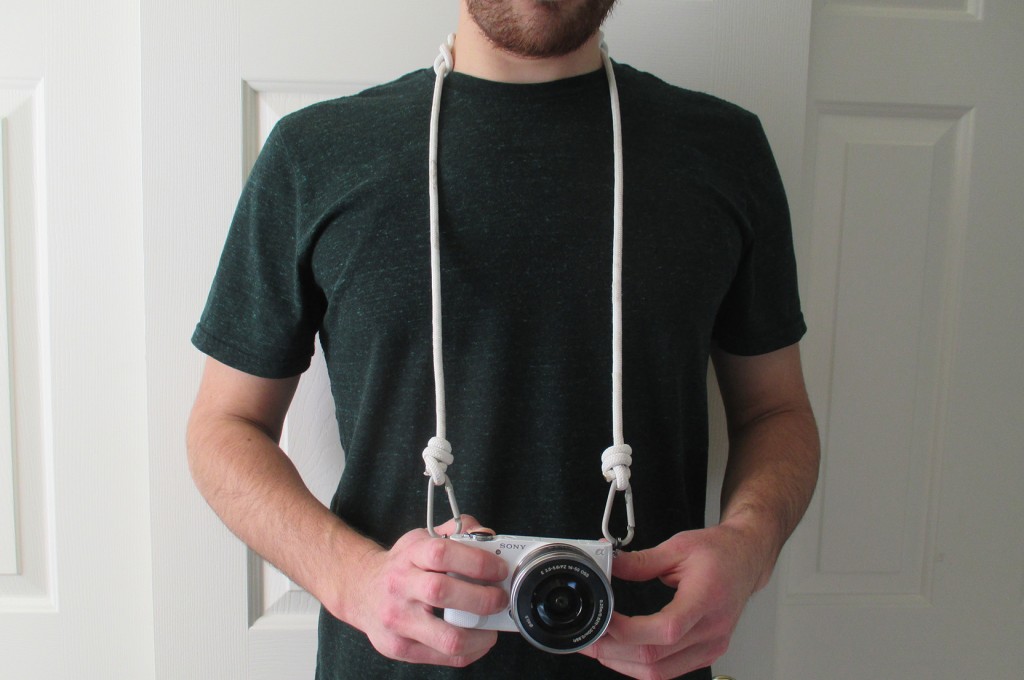 Camera strope with rope