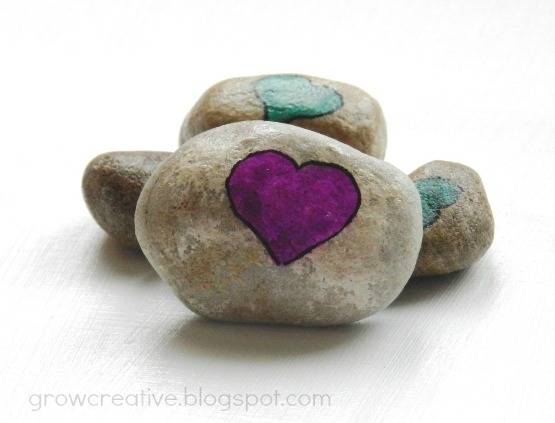 Diy love rocks