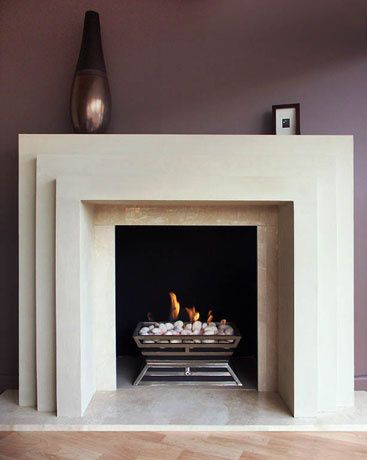 Art decor fireplace makeover idea
