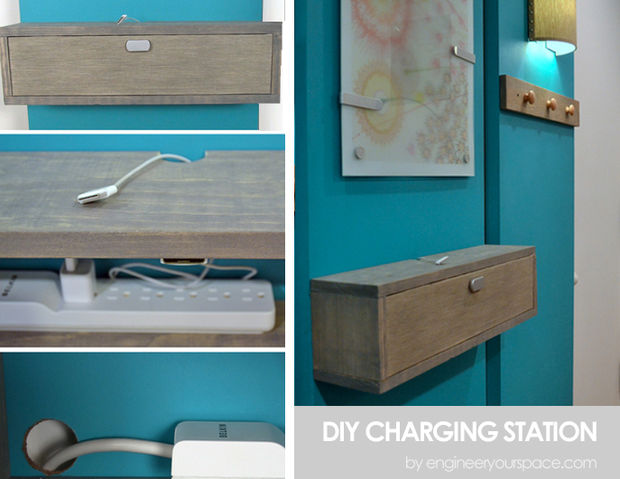 Diy charging mounted cabinets