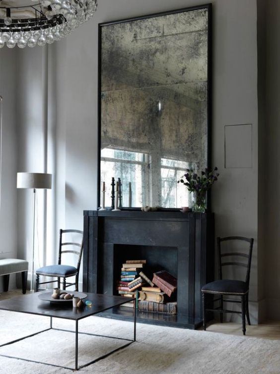 Dynamic and edgy fireplace design