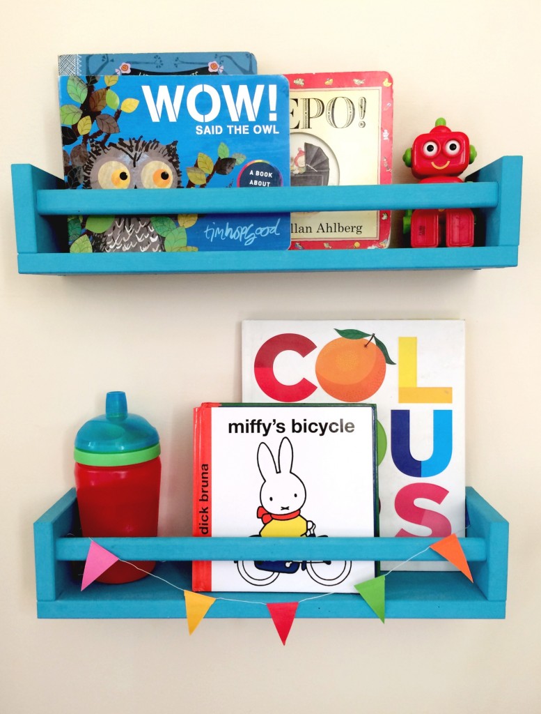 Ikea bekvam as colourful childrens bookshelves 777x1024