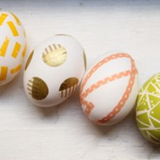 Washi tape eggs 230x230 Fun Ways to Decorate Easter Eggs