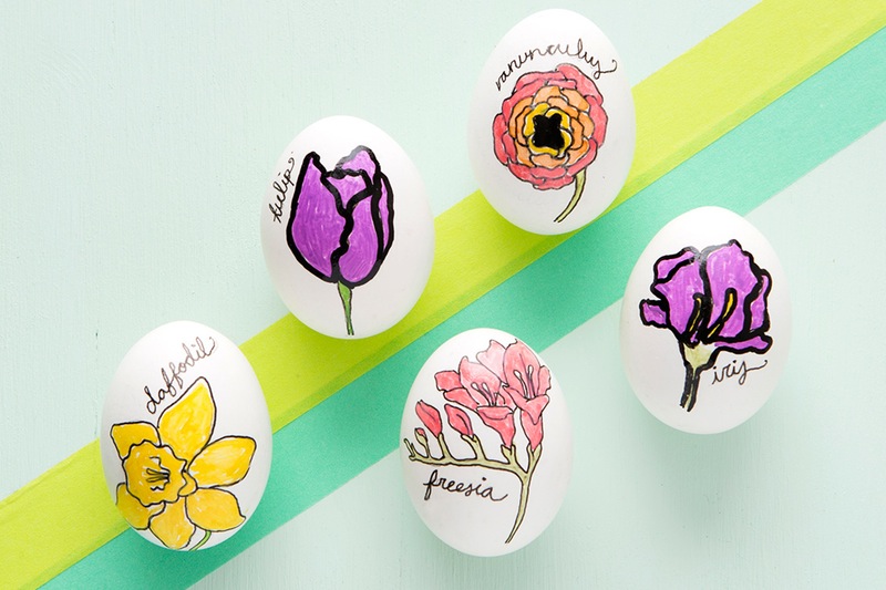 Floral Easter Egg DIY 50 Cool Easter Eggs To Try and Recreate At Home With The Family