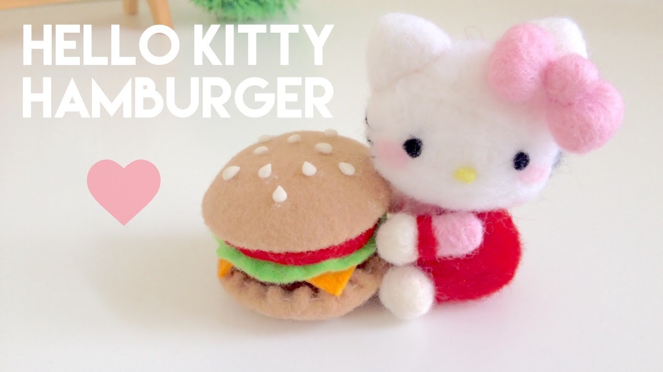 Hello kitty (with a hamburger)