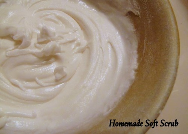 Homemade soft scrub for tiles DIY Home Cleaners