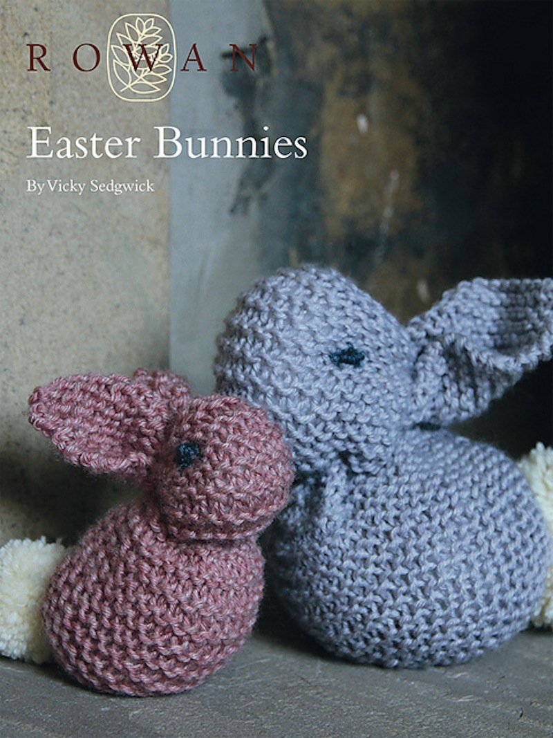 Simple Easter bunnies Easter Themed Knitting Patterns