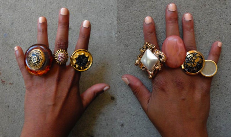 Statement button rings 15 Creative Ways to Use Spare Buttons