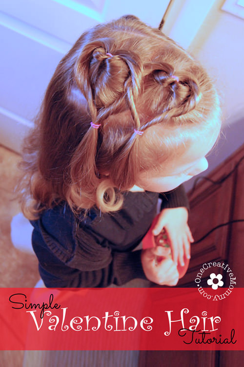 Valentine's day hair for toddlers