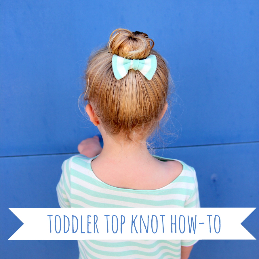 Toddler top knot diy