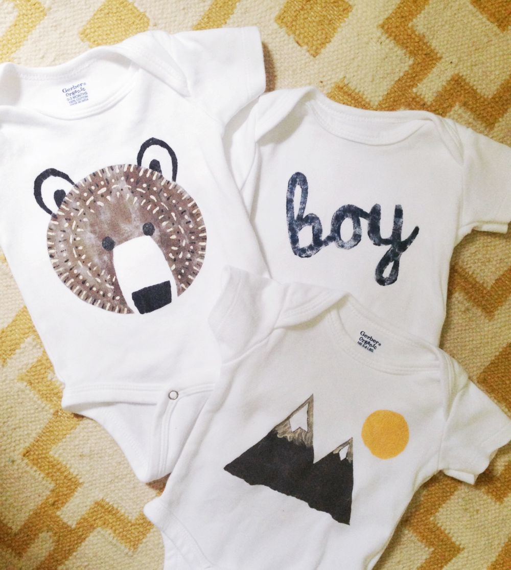 Baby clothes stencil