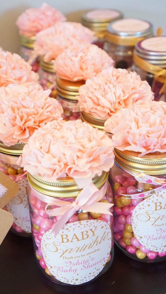 DIY Baby Shower Favors with Mason Jars 50 Brilliant Yet Cheap DIY Baby Shower Favors!