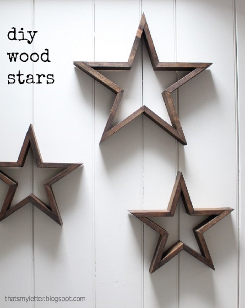 Diy wooden frame stars