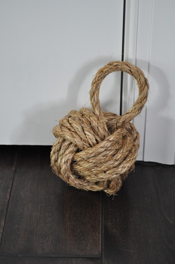 Diy sailor's knot doorstop