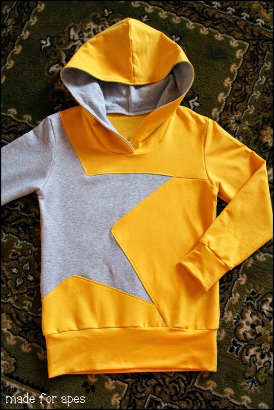Dual colour star hoodie