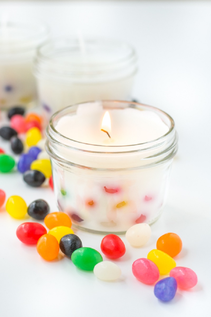 Jelly bean candle