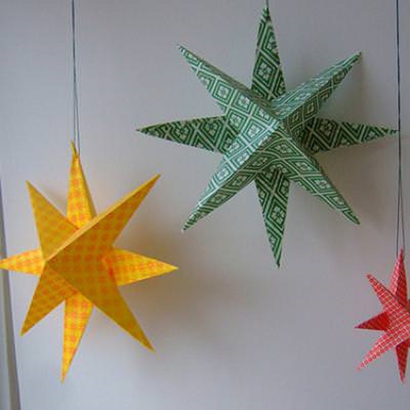 Origami star lamps Décor Crafts for Star Lovers