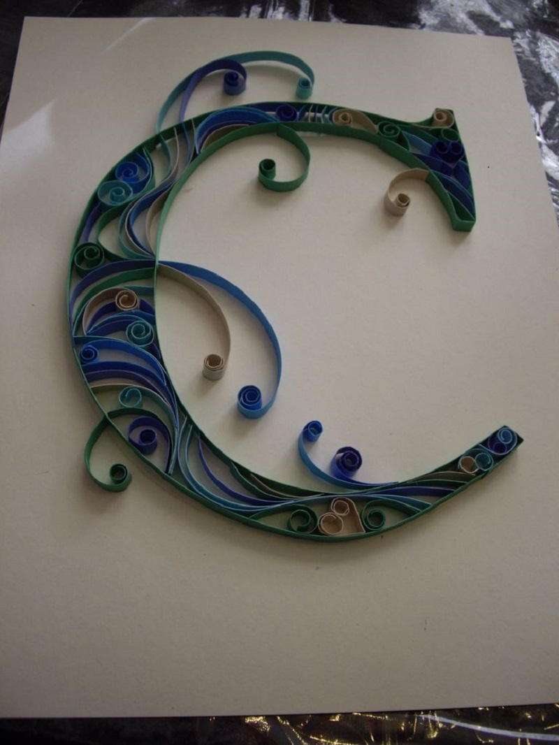 Quilled monograms Stunning Paper Quilling Projects