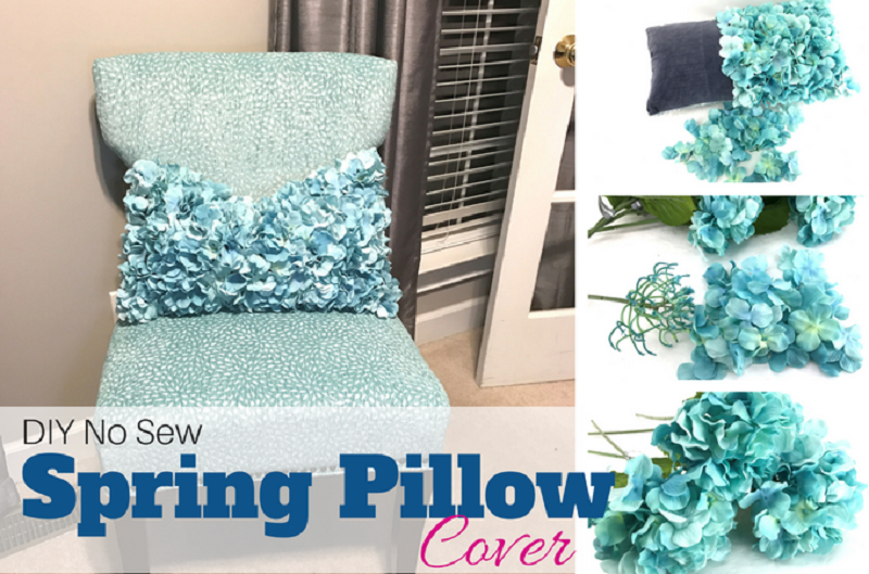 Silker flower spring pillow