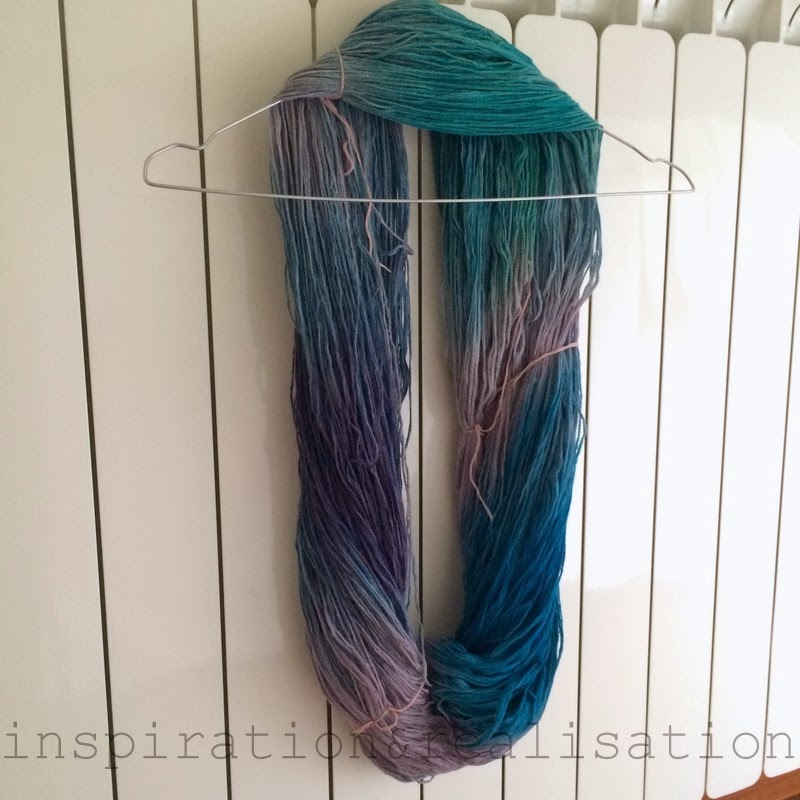 Yarn dye dry process