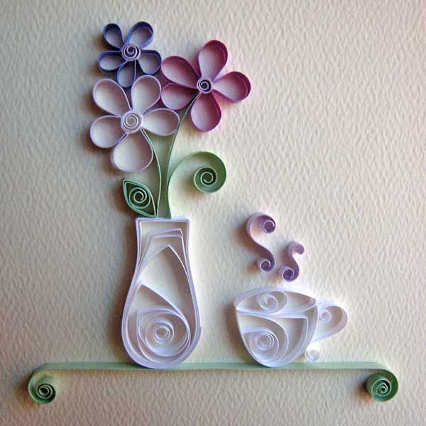 Easy paper quilling project