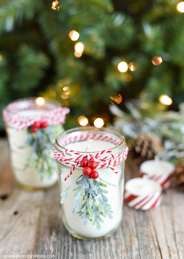 Diy peppermint candle