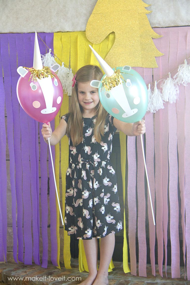 Diy unicorn party balloons