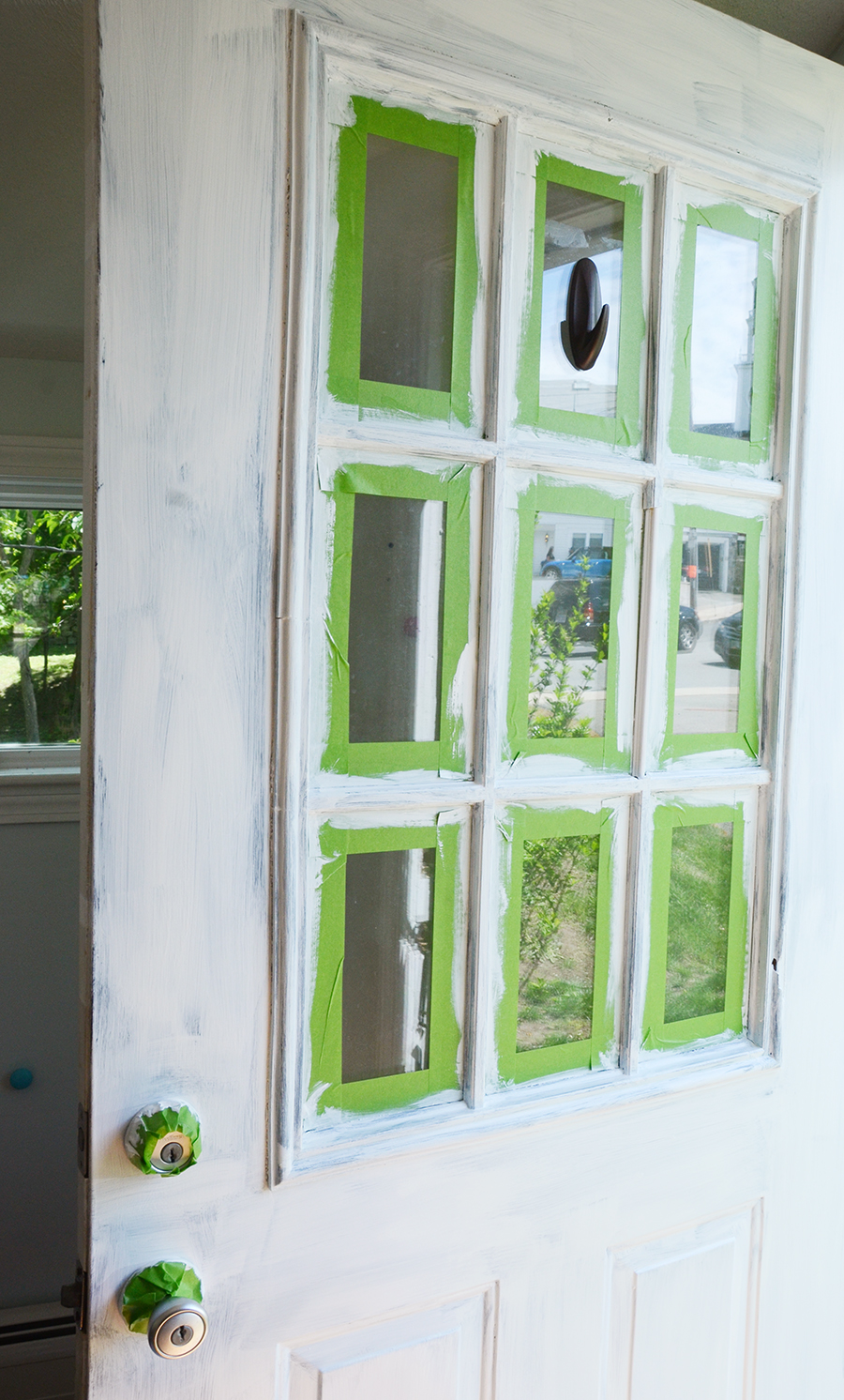 How to paint an exterior door after white primer