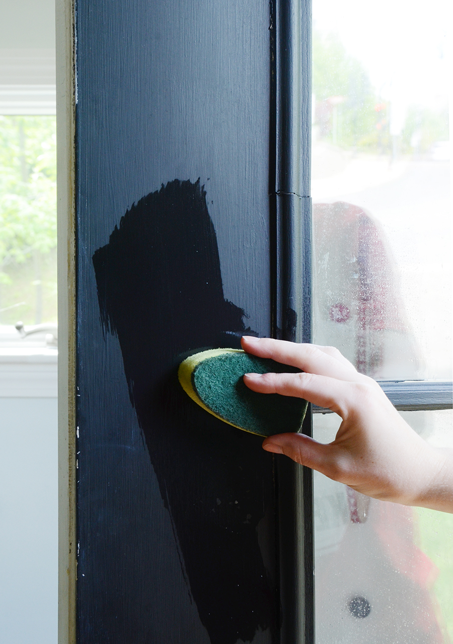 How to paint an exterior door cleaning process