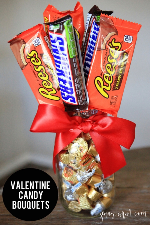 Valentine Candy Bouquets diy Celebrate With These 20 DIY Candy Bouquets!