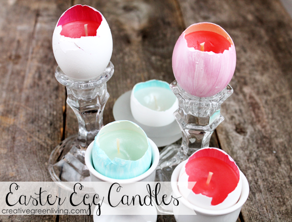 Diy eggshell candles