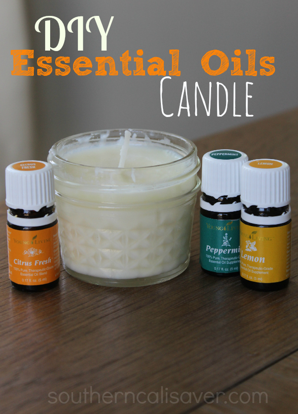 Essential oils candle