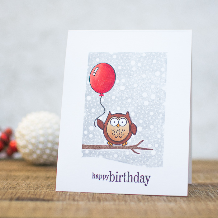 Owl birthday card diy