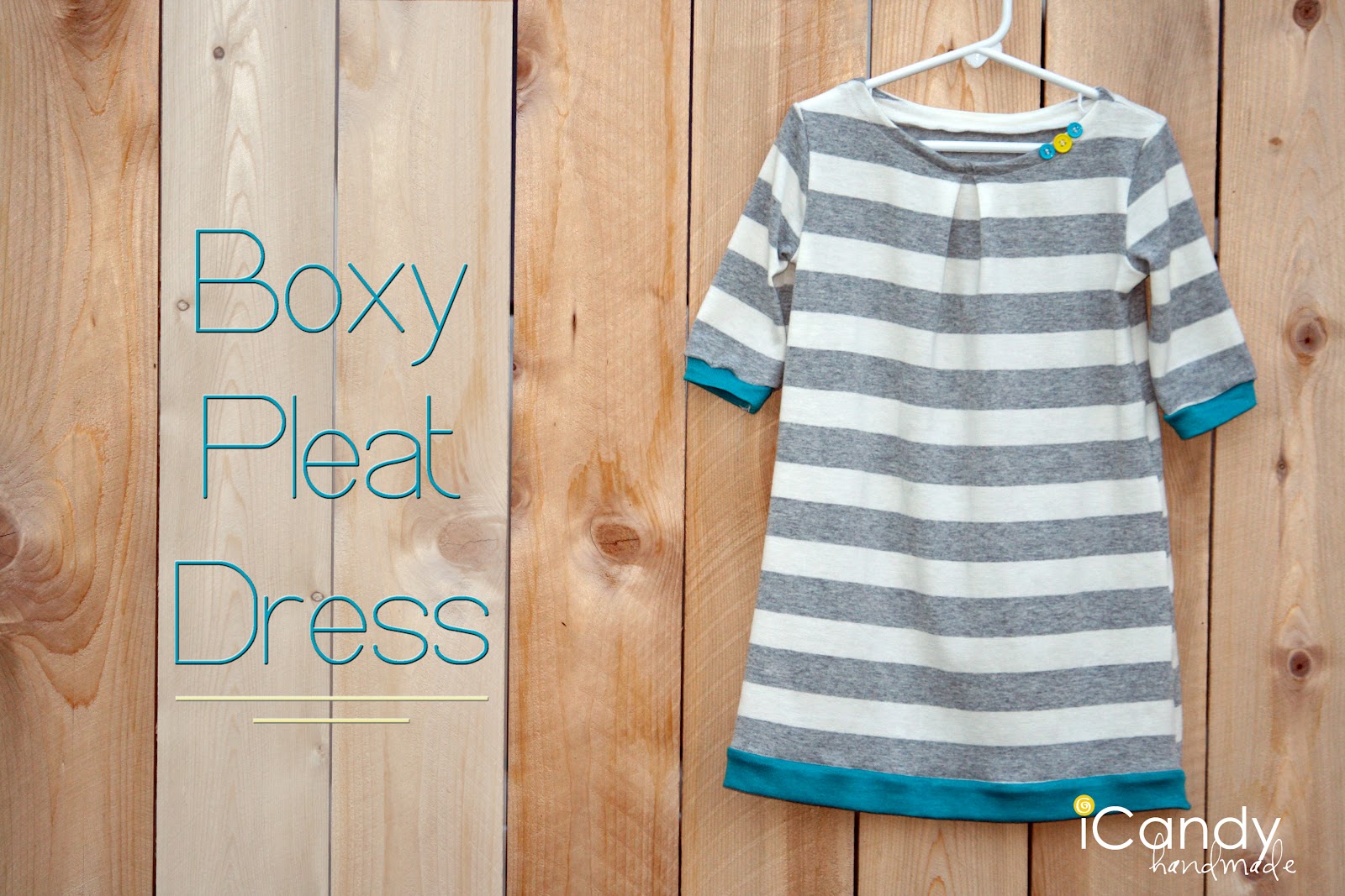 Boxy pleat dress
