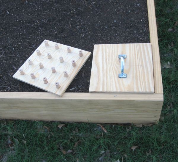Wooden planting templates