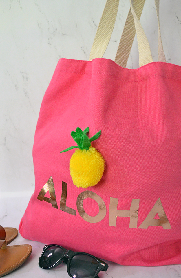 Aloha tote bag carryall project