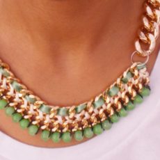 Diy chains and beads necklace