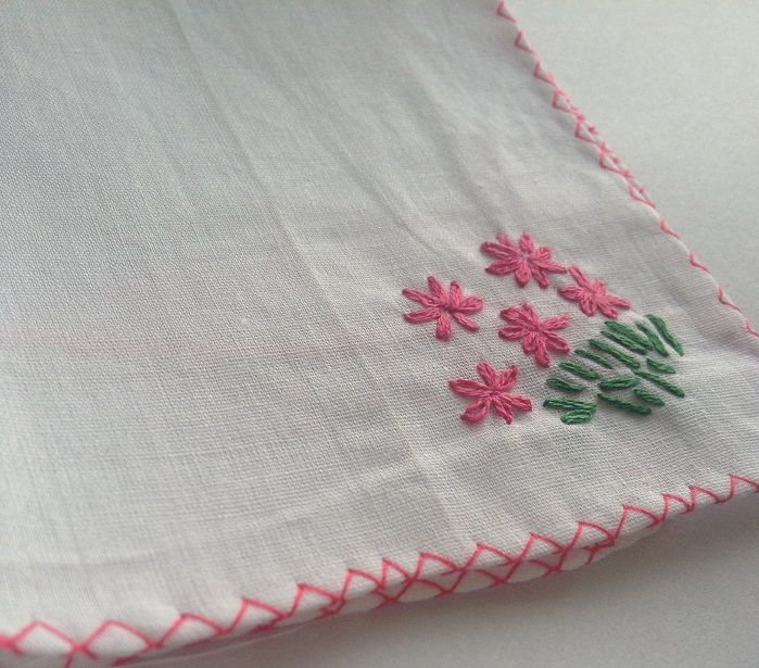 Tiny embroidered flowers