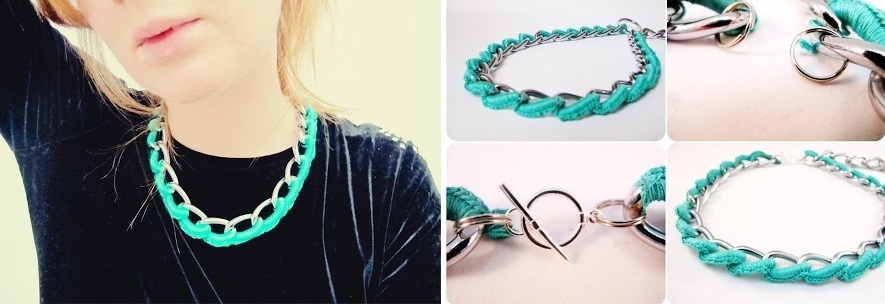 Turquoise chaine necklace